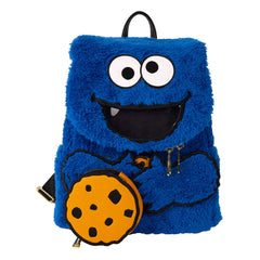 Sesame Street by Loungefly Plush Mini Backpack Cookie Monster 0671803536524