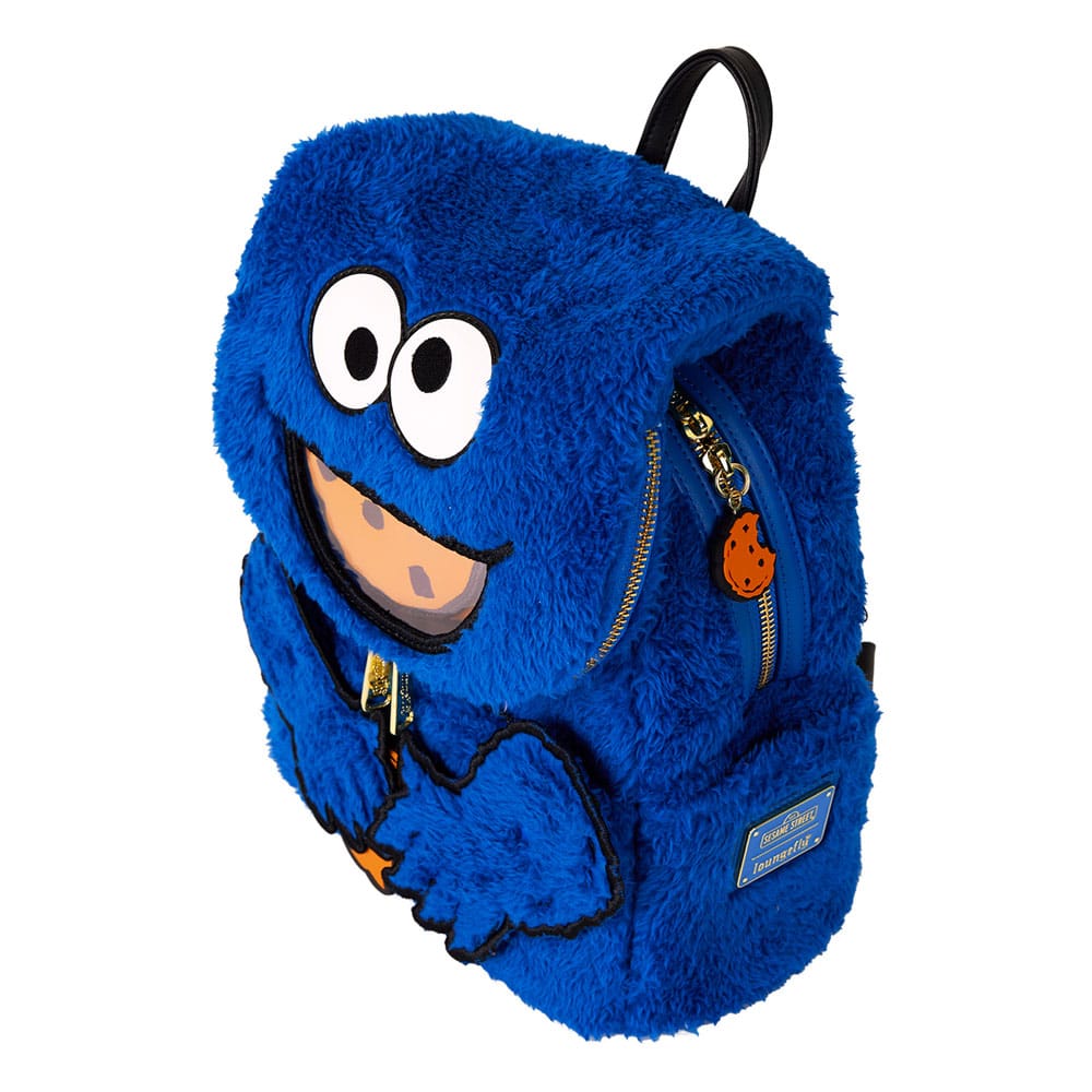 Sesame Street by Loungefly Plush Mini Backpack Cookie Monster 0671803536524