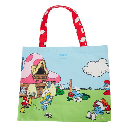 The Smurfs by Loungefly Canvas Tote Bag Village Life 0671803489929