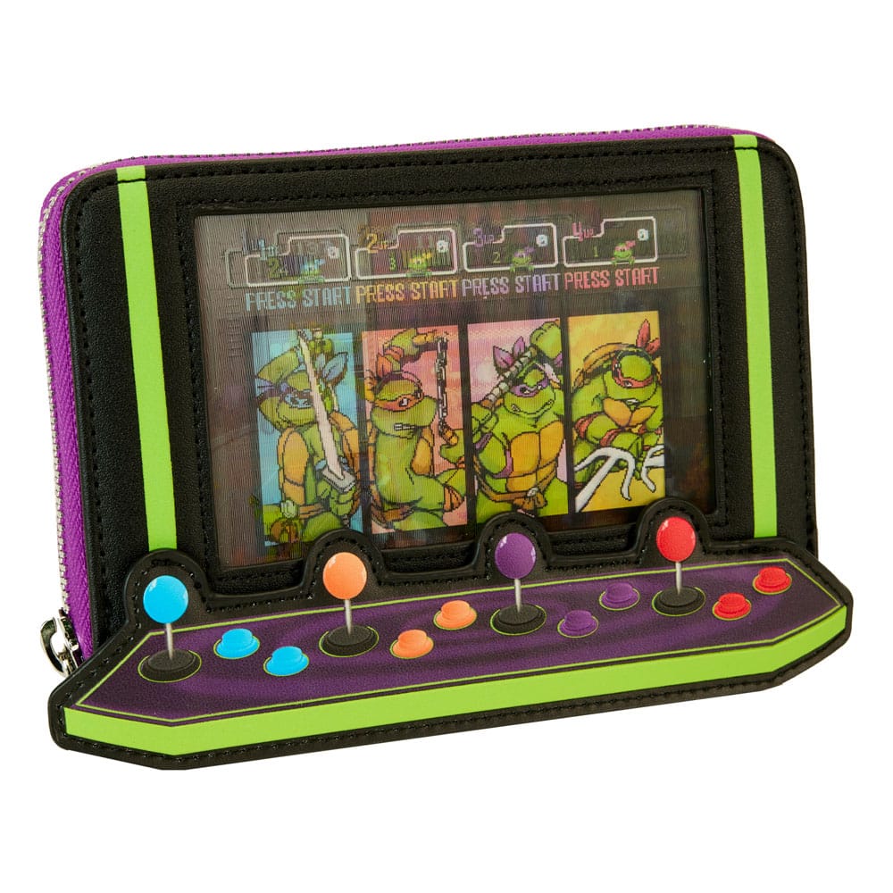 Teenage Mutant Ninja Turtles by Loungefly Wallet 40th Anniversary Vintage Arcade 0671803507210