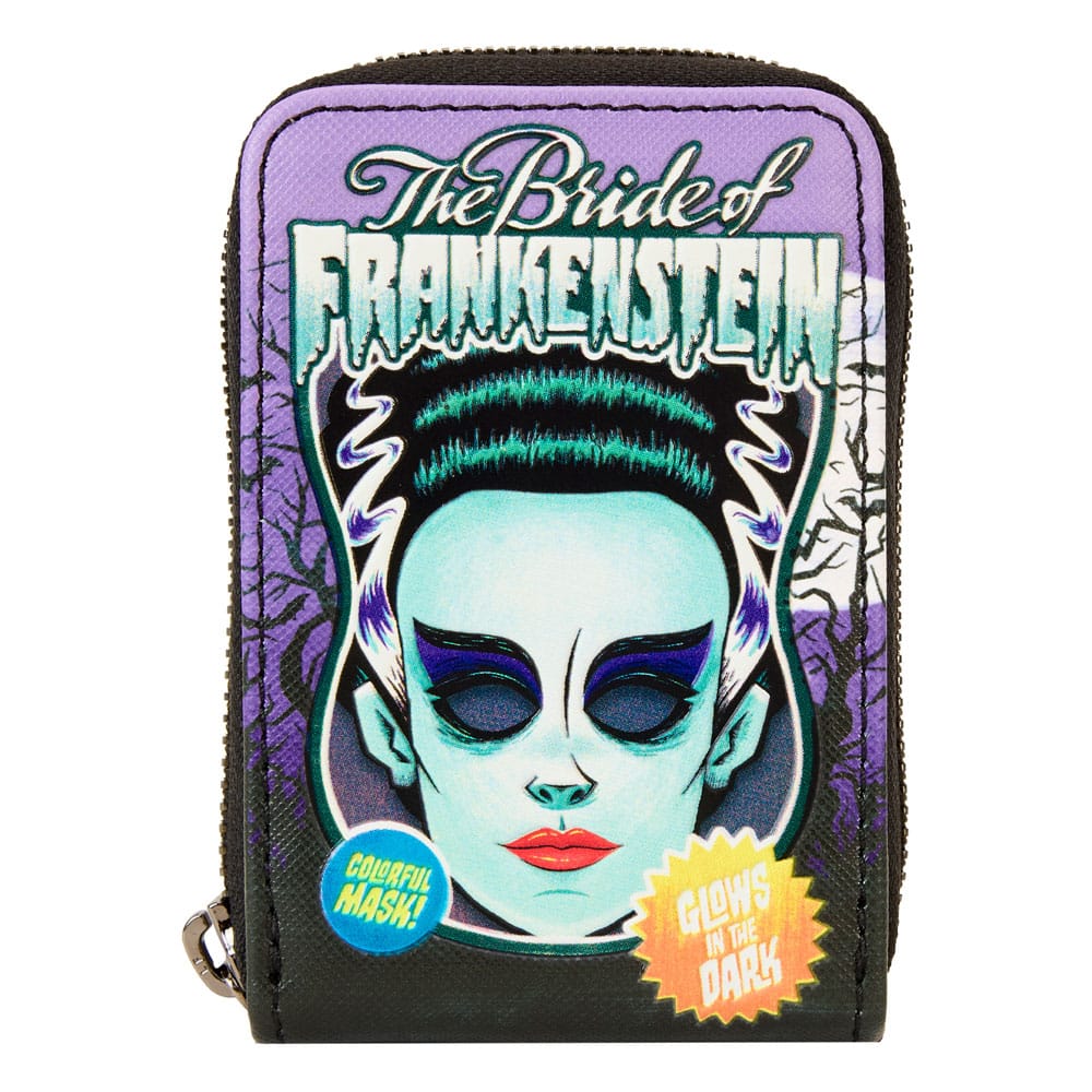 Universal Monsters by Loungefly Wallet Bride of Frankenstein Neon Mask 0671803523432