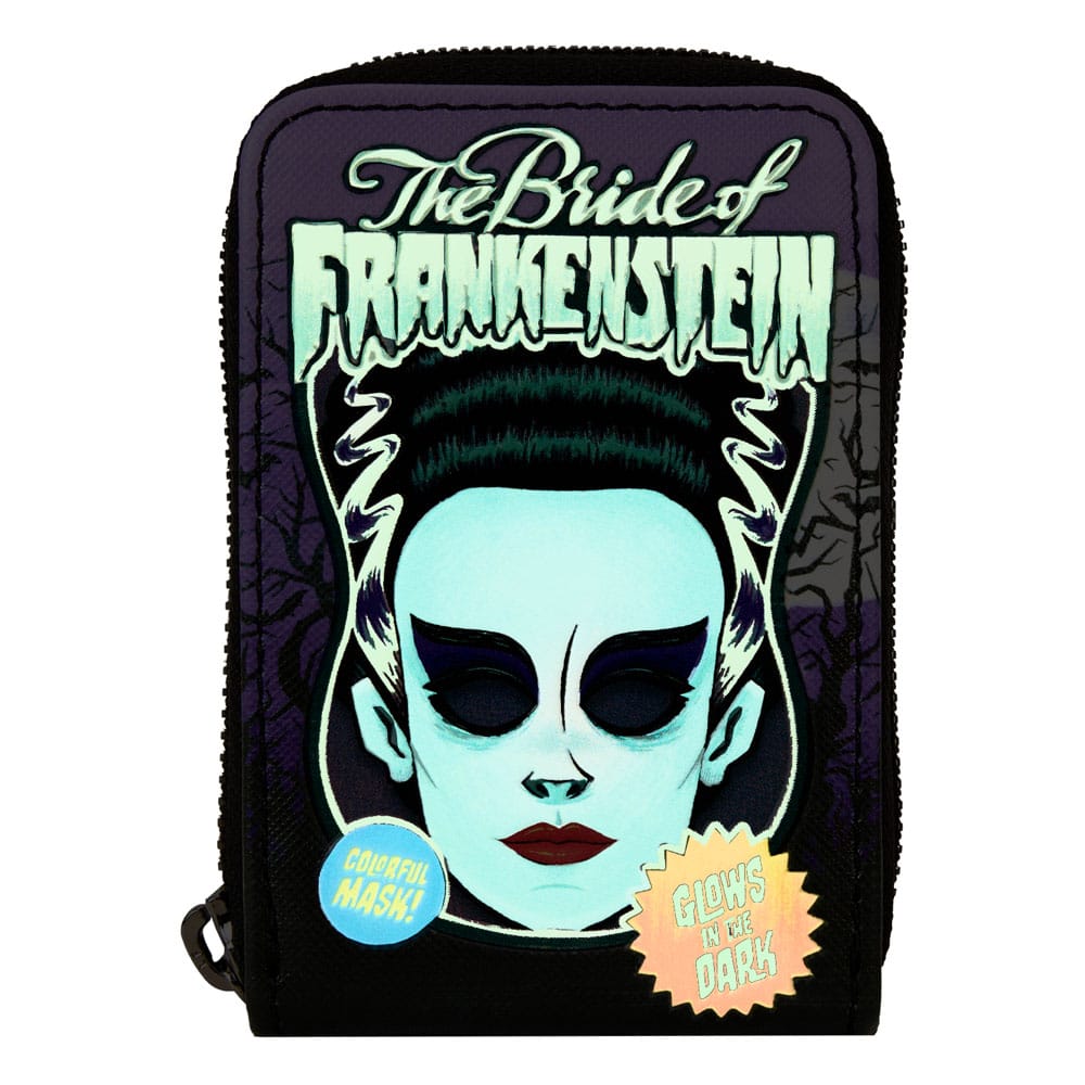 Universal Monsters by Loungefly Wallet Bride of Frankenstein Neon Mask 0671803523432