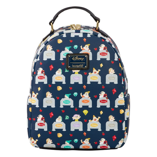 Disney by Loungefly Backpack Snow White Seven Dwarves AOP heo Exclusive 0671803451339