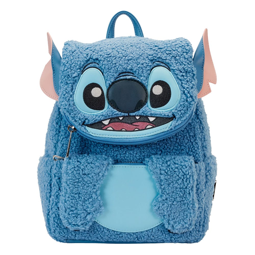 Disney by Loungefly Backpack Stitch Plush Pocket 0671803476479