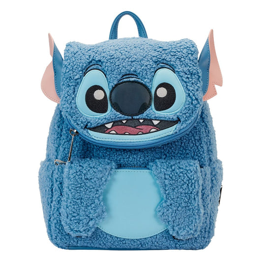 Disney by Loungefly Backpack Stitch Plush Pocket 0671803476479