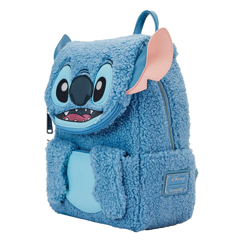 Disney by Loungefly Backpack Stitch Plush Pocket 0671803476479