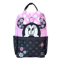 Disney by Loungefly Full-Size Backpack Minnie Floral Rock the Dots 0671803534230