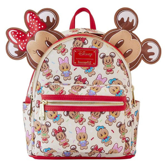 Disney by Loungefly Backpack & Headband Set Mickey & Friends Gingerbread Cookie AOP 0671803471009