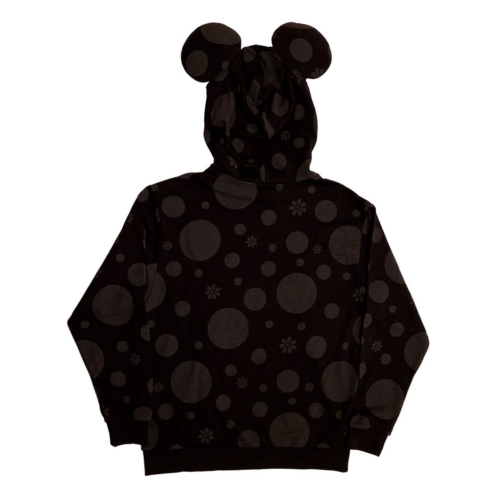 Disney by Loungefly Hoodie Sweater Unisex Minnie Rocks the Dots Florals Size S 0671803534872