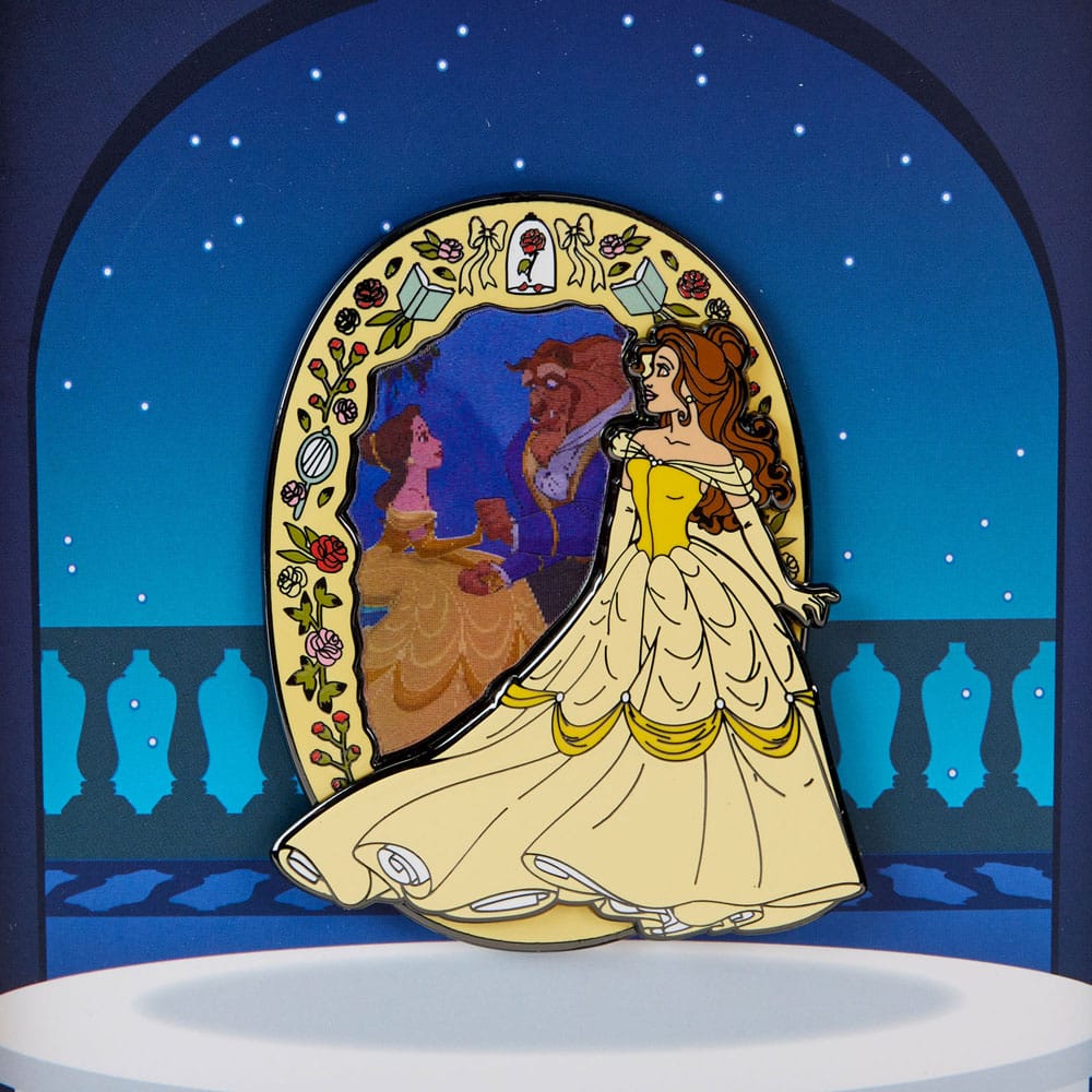 Disney Lenticular Enamel Pin Belle (Beauty and the Beast) 8 cm 0671803470064