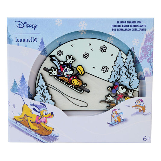 Disney by Loungefly Enamel 3" Pins Mickey and friends Winter Wonderland 3" Limited Edition 8 cm 0671803528192