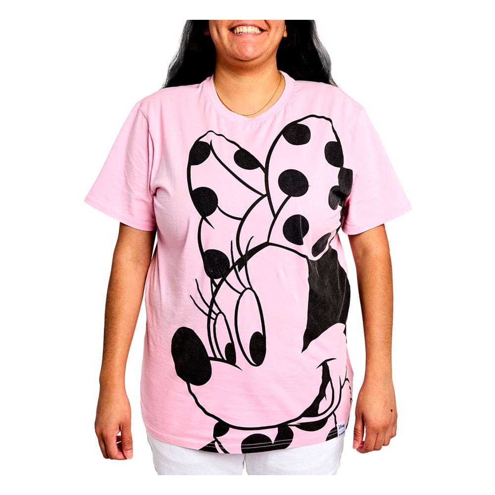 Disney by Loungefly Tee T-Shirt Unisex Minnie Rocks the Dots Florals  Size S 0671803534933