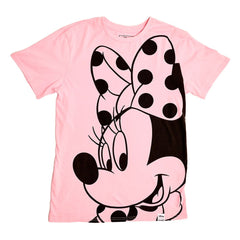 Disney by Loungefly Tee T-Shirt Unisex Minnie Rocks the Dots Florals  Size S 0671803534933