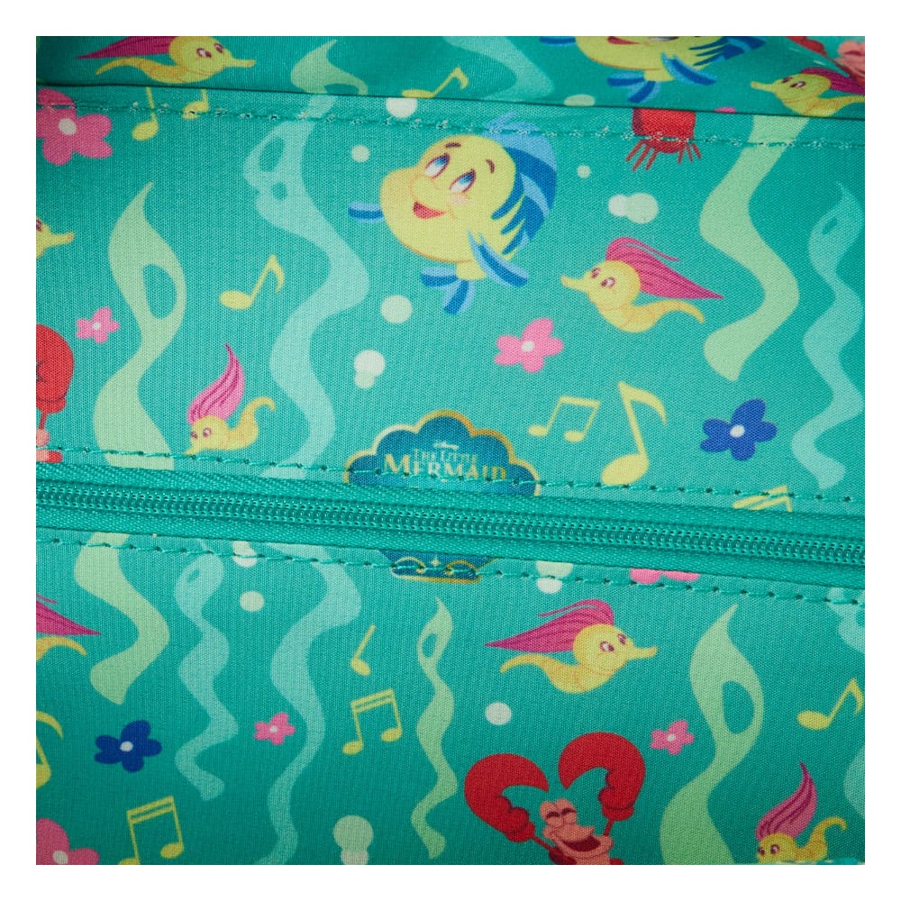 Disney by Loungefly Passport Bag Figural 35th Anniversary Ariel Face 0671803505889