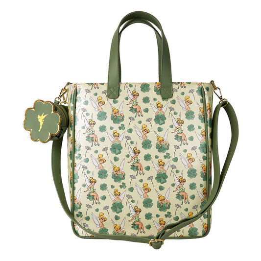 Disney by Loungefly Tote Bag with Coin Purse Tinker Bell 4-Leaf Clover 0671803536395