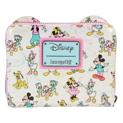 Disney by Loungefly Wallet Mickey & Friends 100th Anniversary AOP 0671803476523