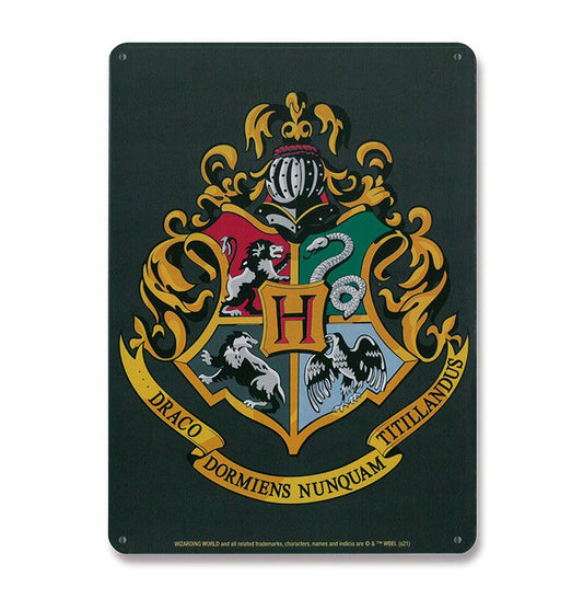 Harry Potter Tin Sign Hogwarts Logo 15 x 21 cm 4045846388253