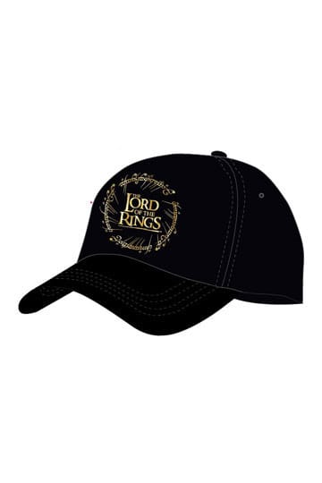 Lord of the Rings Curved Bill Cap Gold Logo 5056688575502