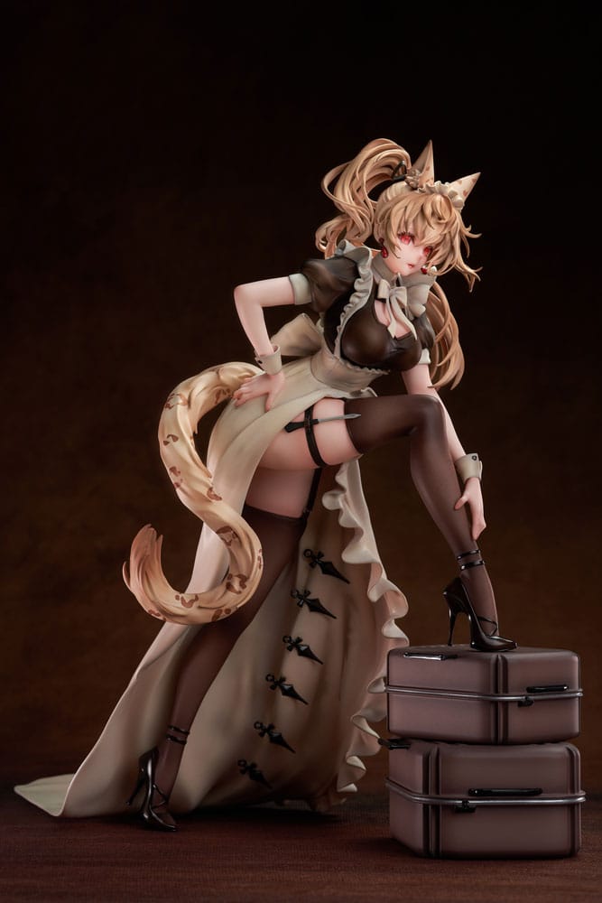 Original Character PVC Statue 1/4 Battle Maid Different Species Leopard Cat Maria 40 cm 6976539770872