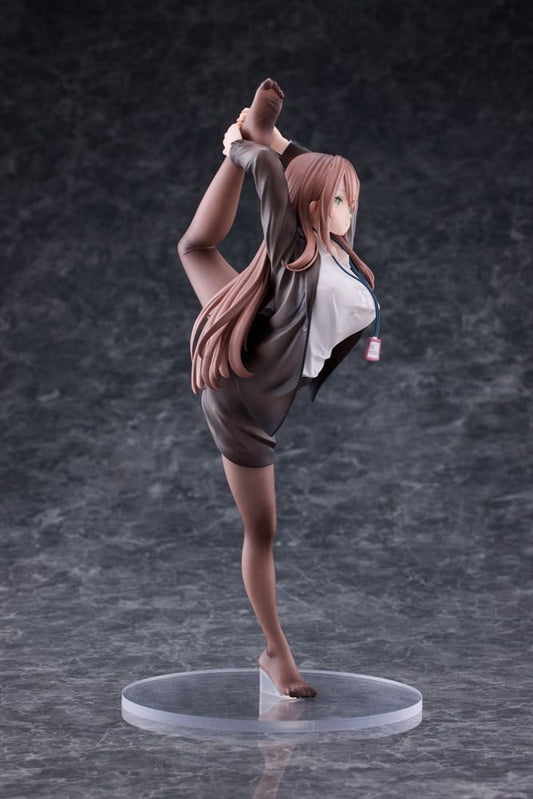 Original Character PVC Statue 1/6 OL-chan Who Doesn't Want to Go to Work White Ver. 26 cm 6976539770926