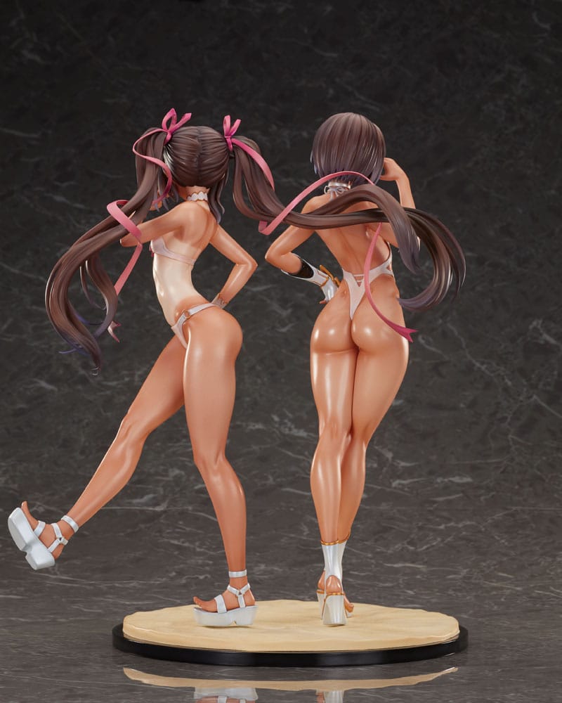 Taimanin RPG Set of 2 PVC Statue 1/6 Adult Yukikaze and Young Yukikaze Swimsuits Ver. 28 cm 6976539771435