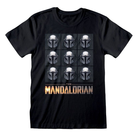 Star Wars The Mandalorian T-Shirt Mando Helmets Size L 5056599784352