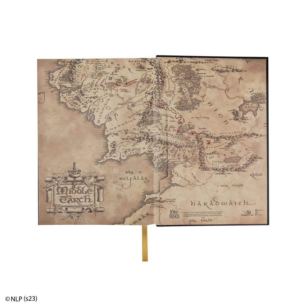 Lord of the Rings Notebook Map of Middle Earth 4895205609006