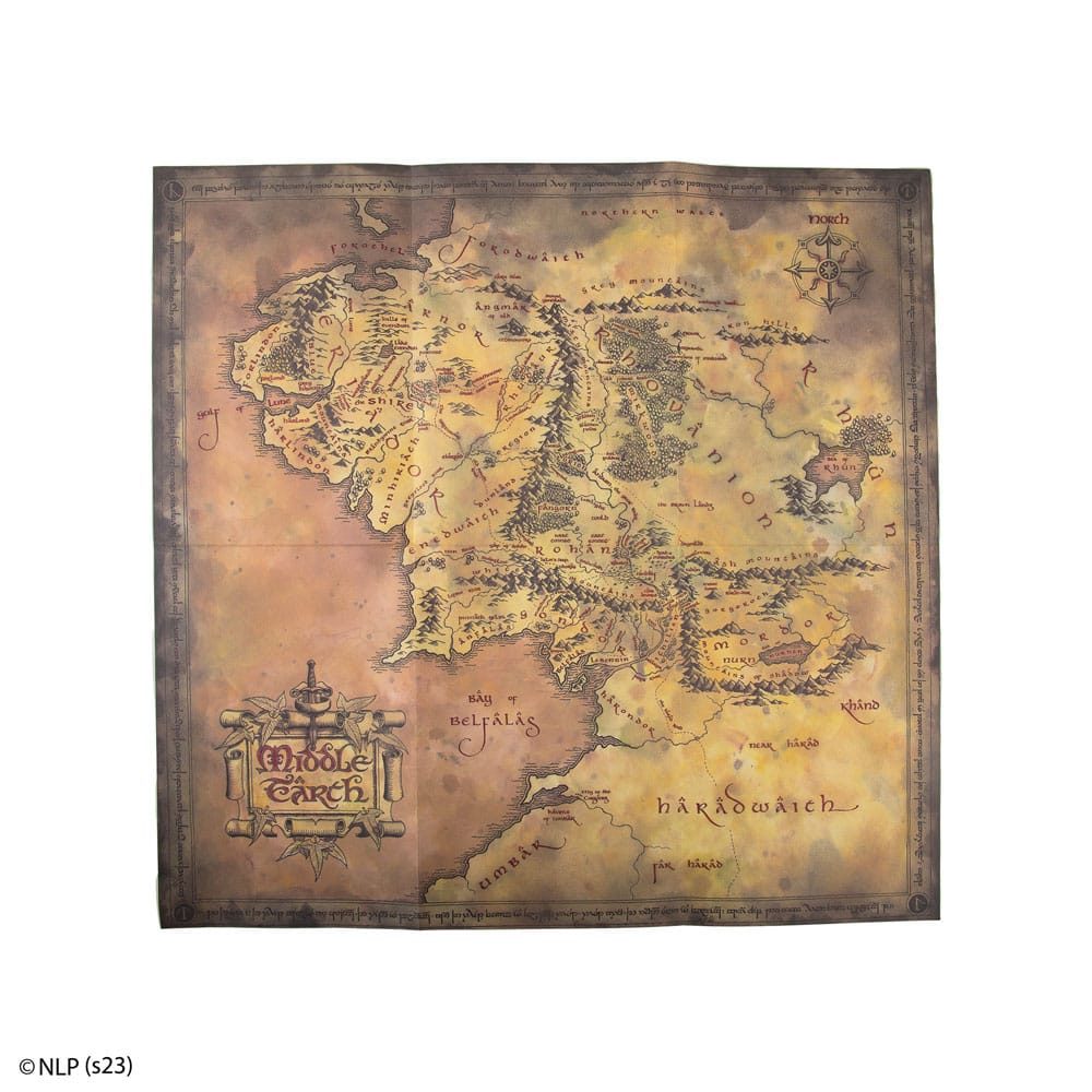 Lord of the Rings Notebook Map of Middle Earth 4895205609006