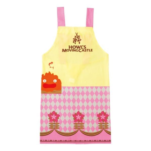 Howl's Moving Castle Apron Calcifer & Flower 4992272649505