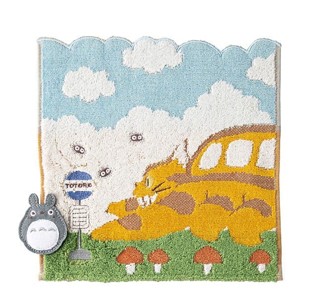 My Neighbor Totoro Mini Towel Catbus on it's way 25 x 25 cm 4992272657647