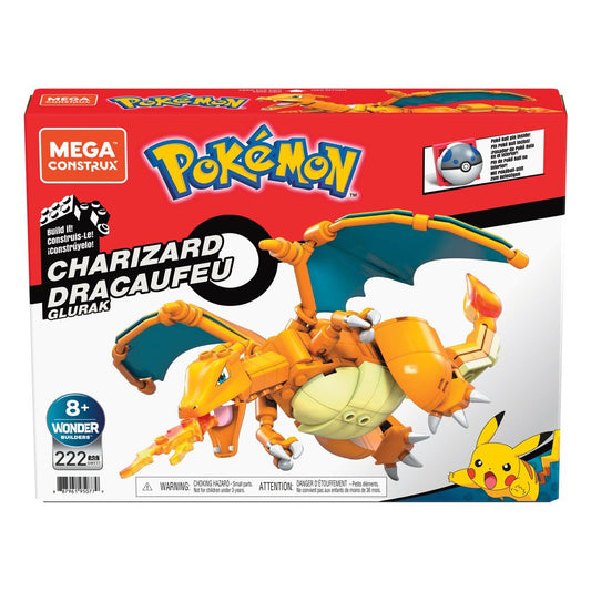 Pokémon Mega Construx Wonder Builders Construction Set Charizard 10 cm 0887961950779