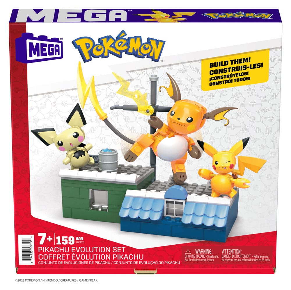 Pokémon MEGA Construction Set Pikachu Evolution Set 0194735107896