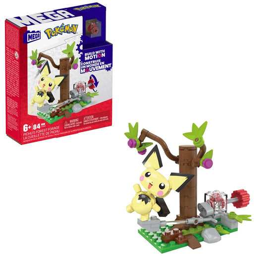 Pokémon Mega Construx Construction Set Pichu's Forest Forage 0194735154678