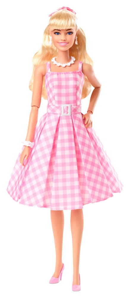 Barbie The Movie Doll Barbie in Pink Gingham Dress 0194735160709