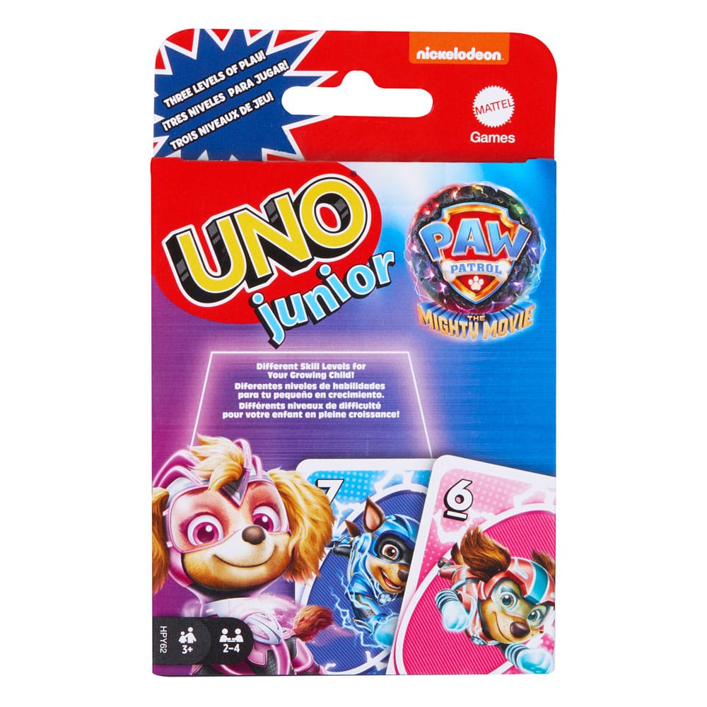 PAW Patrol: The Mighty Movie Card Game UNO Junior 0194735170807