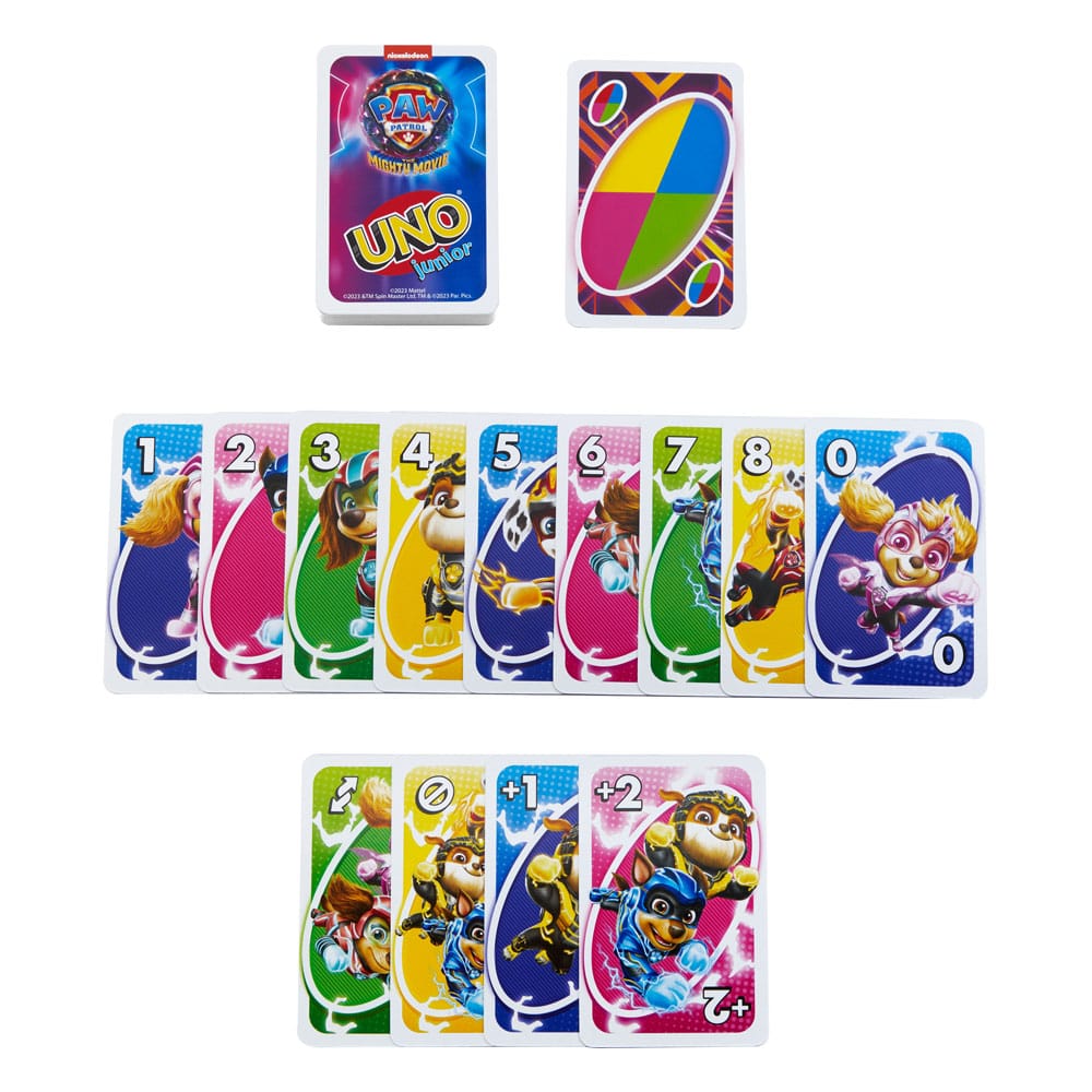 PAW Patrol: The Mighty Movie Card Game UNO Junior 0194735170807