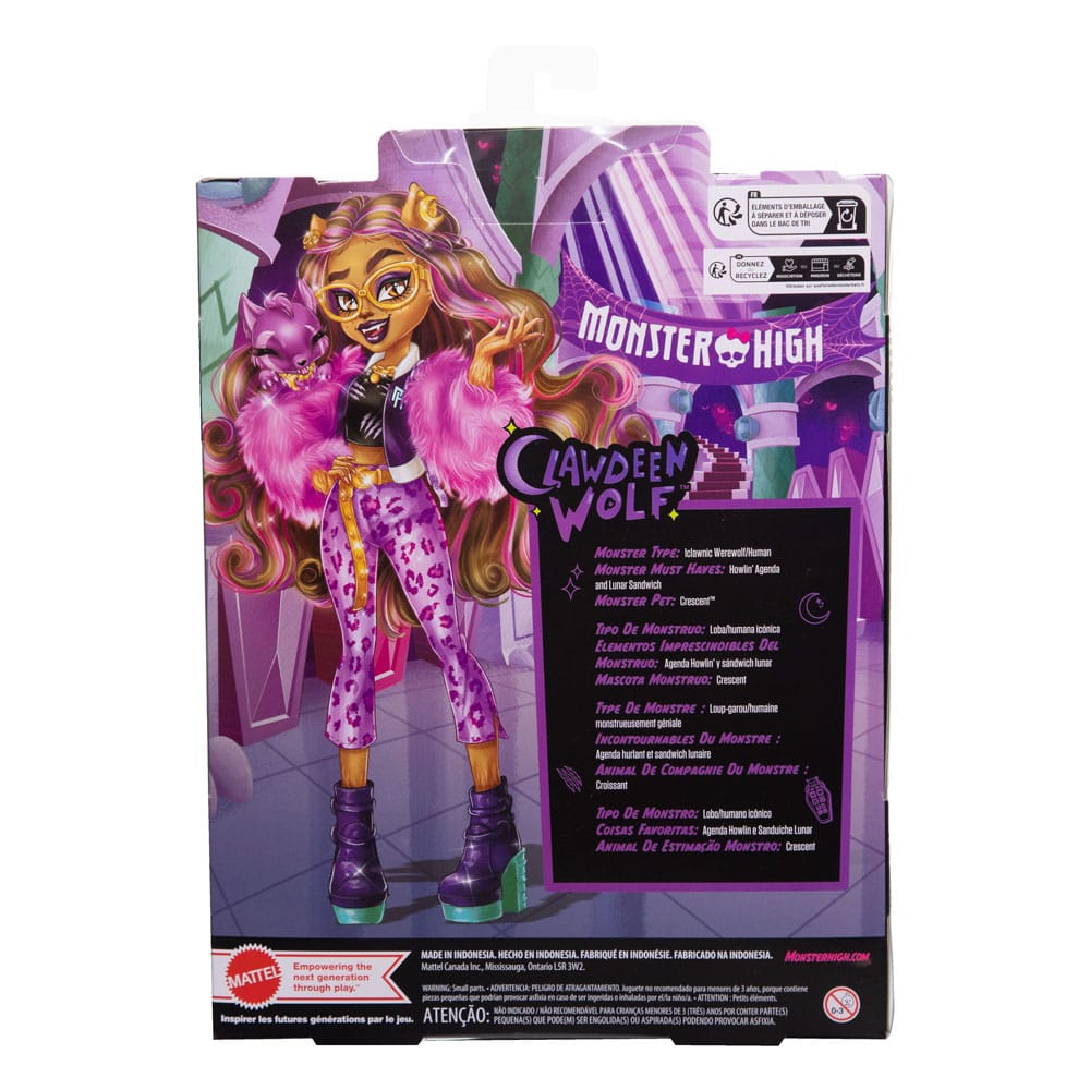 Monster High Doll Clawdeen Wolf 25 cm 0194735183579