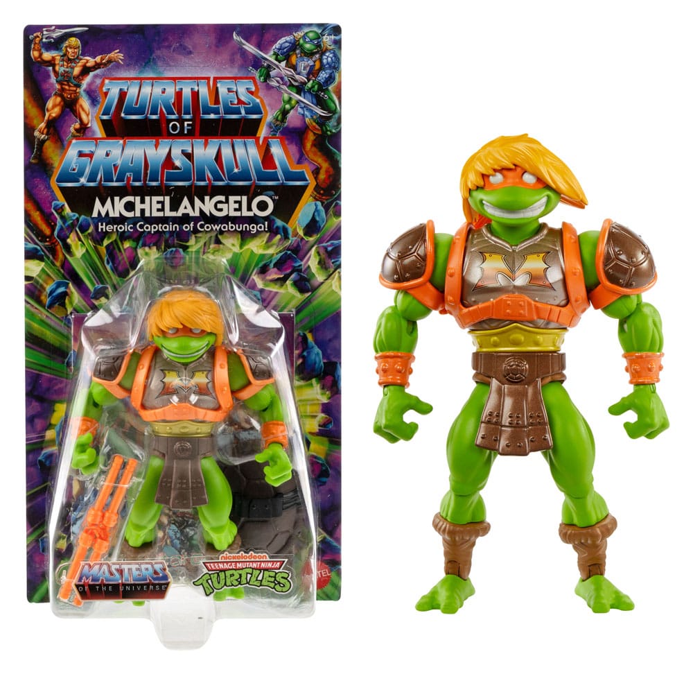 MOTU x TMNT: Turtles of Grayskull Action Figure Michelangelo 14 cm 0194735190027