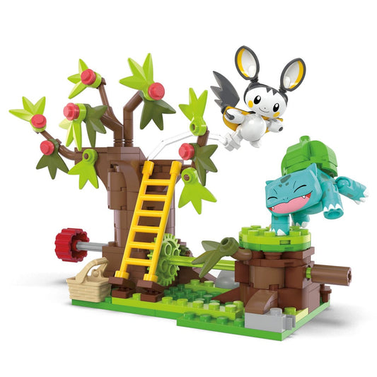 Pokémon MEGA Construction Set Emolga And Bulbasaur's Charming Woods 0194735190751