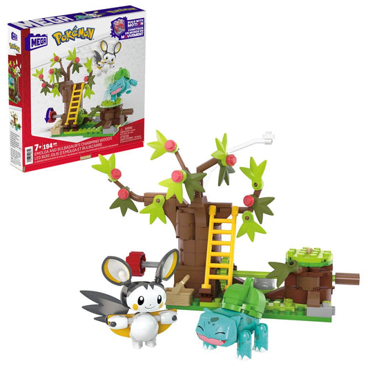 Pokémon MEGA Construction Set Emolga And Bulbasaur's Charming Woods 0194735190751