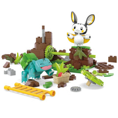 Pokémon MEGA Construction Set Emolga And Bulbasaur's Charming Woods 0194735190751