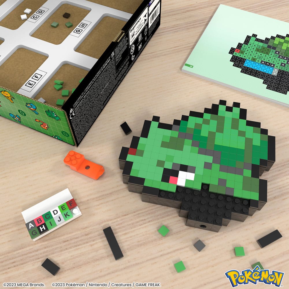 Pokémon MEGA Construction Set Bulbasaur Pixel Art 0194735190836