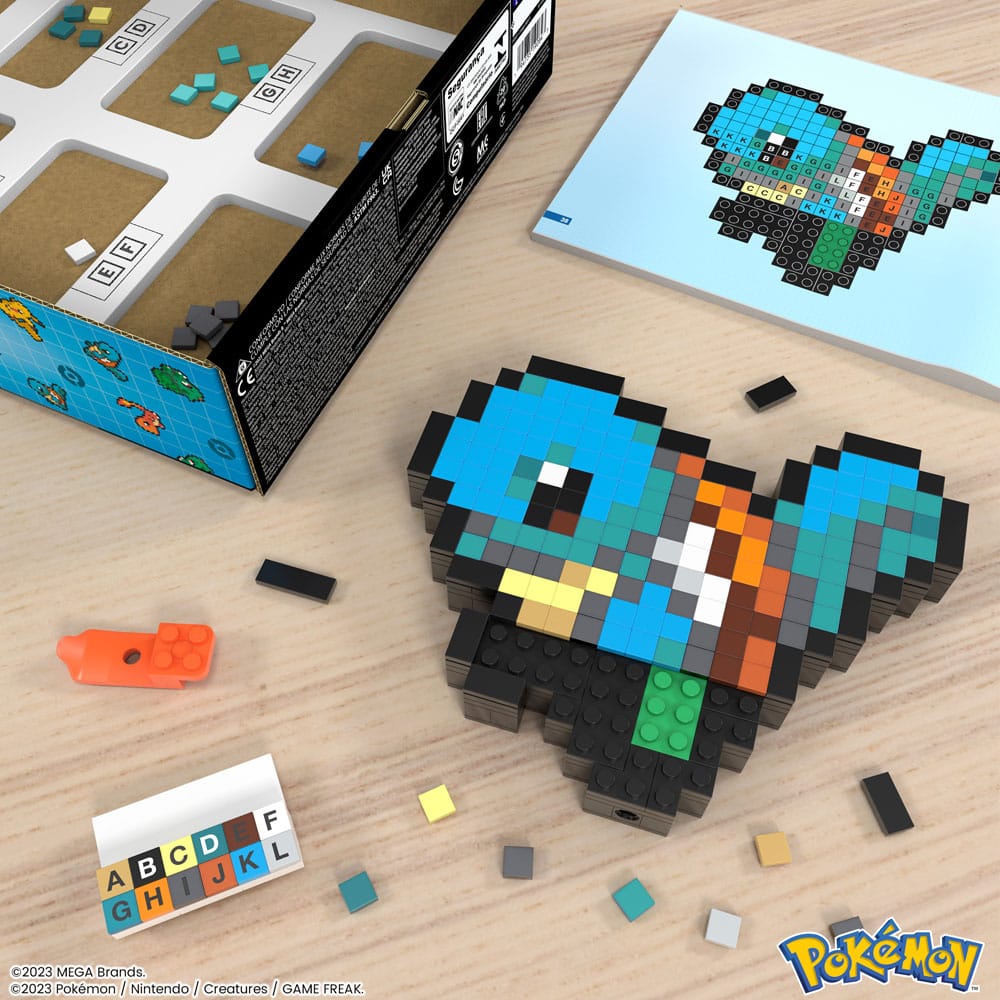 Pokémon MEGA Construction Set Squirtle Pixel Art 0194735190843