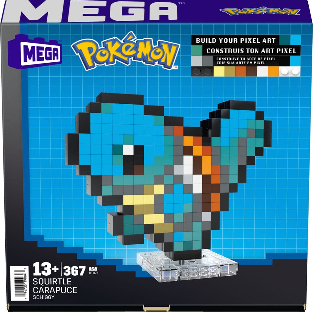 Pokémon MEGA Construction Set Squirtle Pixel Art 0194735190843