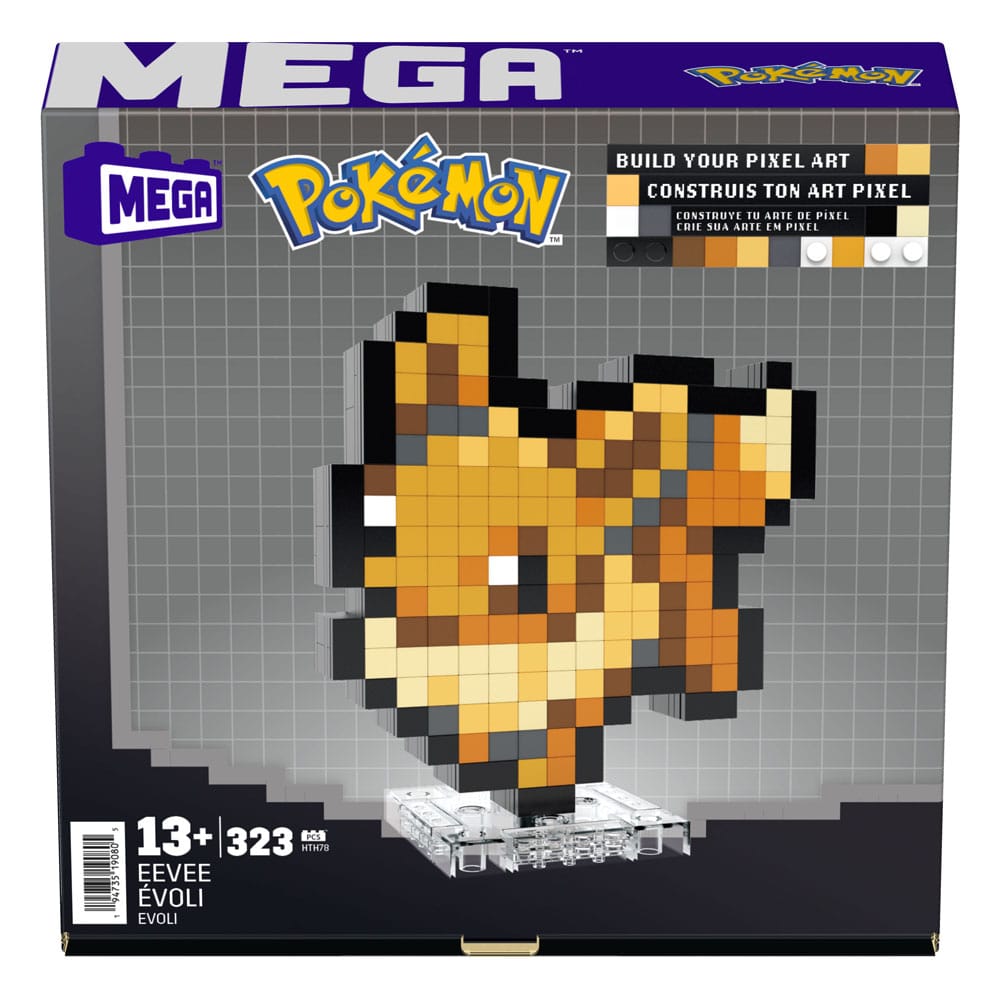 Pokémon MEGA Construction Set Eevee Pixel Art 0194735190805