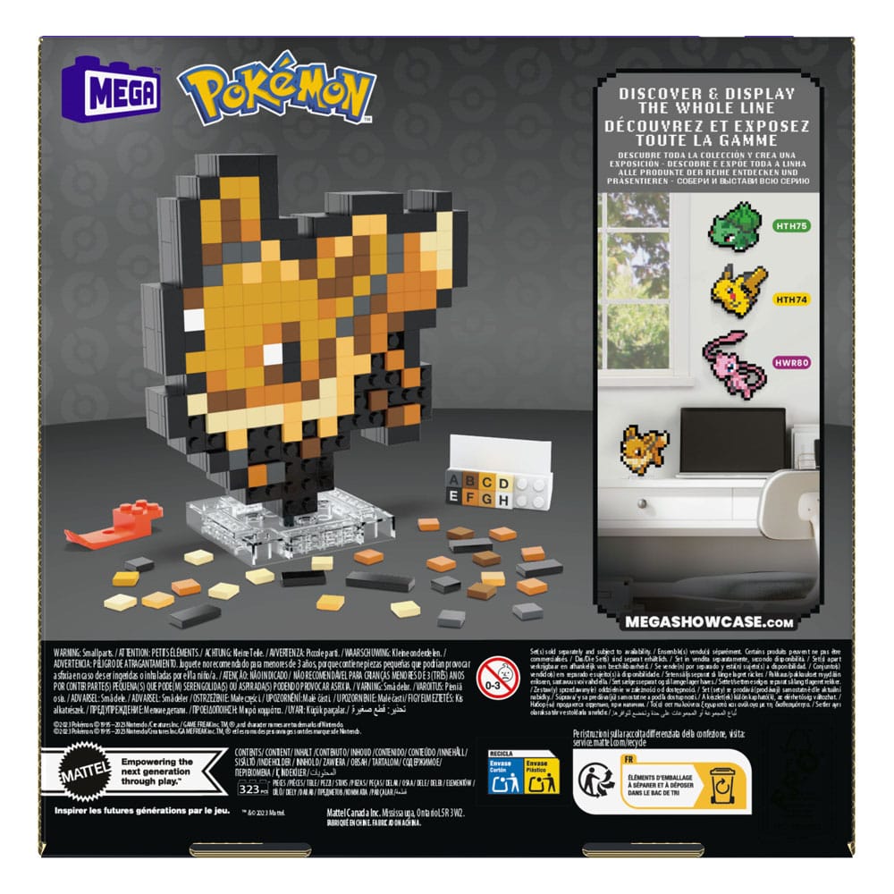 Pokémon MEGA Construction Set Eevee Pixel Art 0194735190805