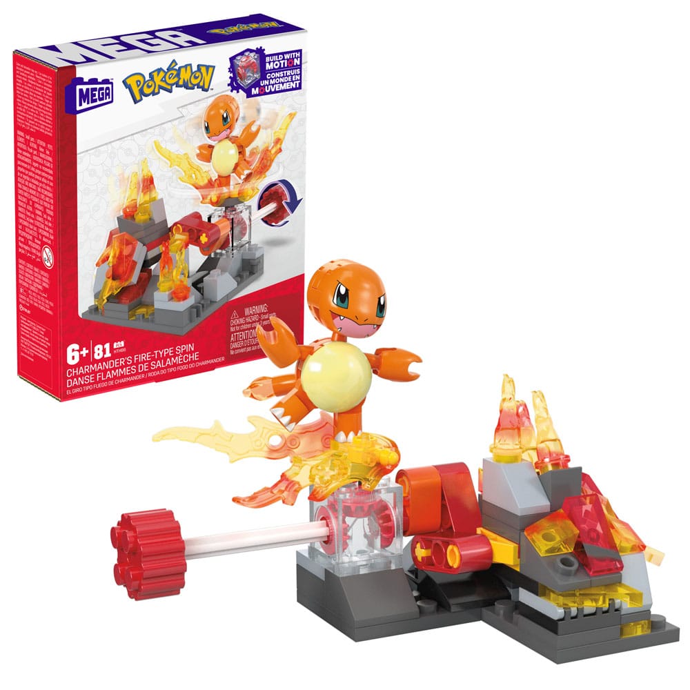 Pokémon MEGA Construction Set Charmander's Fire-Type Spin 0194735190935