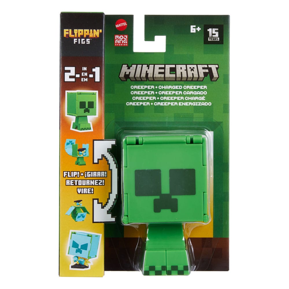 Minecraft Flippin Action Figure Creeper & Charged Creeper 0194735193301