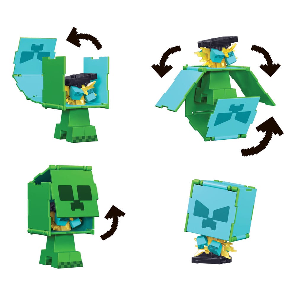 Minecraft Flippin Action Figure Creeper & Charged Creeper 0194735193301