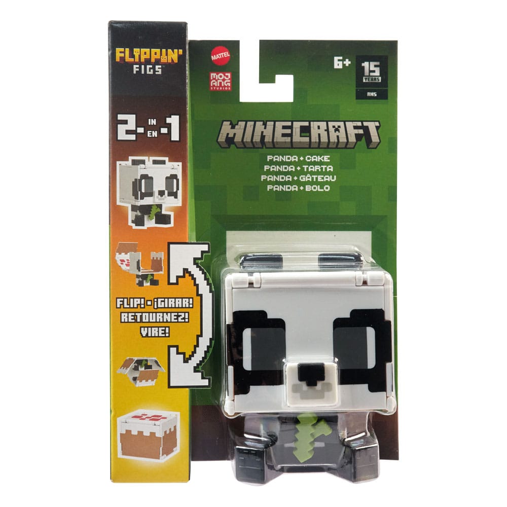 Minecraft Flippin Action Figure Panda & Cake 0194735193288